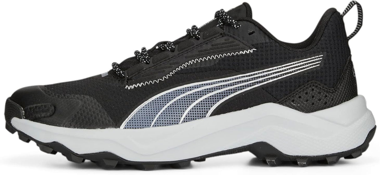 PUMA Men's Obstruct Profoam Road Running Shoe Puma Black Platinum Gray 10 UK