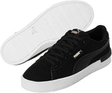 PUMA Women's Jada Renew Nubuck Fashion Sneaker Black/Gold/White 40