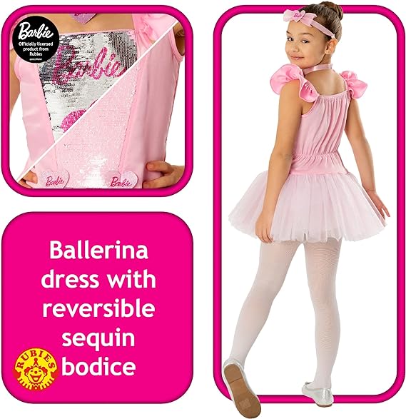 Rubies Barbie Child Dress Pnk