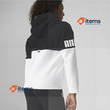PUMA Girl's Power Colorblock Hoodie Black FL G Sweat Other Girls Clothing