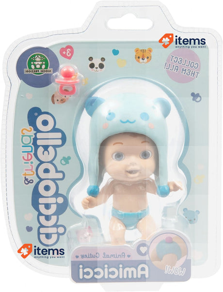 Cicciobello - Friends Animal Cuties Cat Boy, Mini Character With Pet Cap And