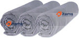 Easy Dort Set of 3 Fitted Sheets 70 x 160 cm for Baby Cot, 100% Cotton, Grey