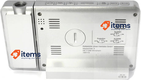 Atlanta Alarm Clock Silver <p>Digital radio alarm clock with projection of the
