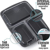 Igluu Meal Prep 3 Compartment BPA Free Reusable Meal Prep Containers 32 oz