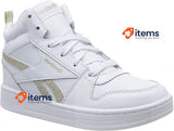 Reebok Girls Royal Prime Mid 2.0 Sneaker Size 13 UK (31 EU) White/Gold Met Child