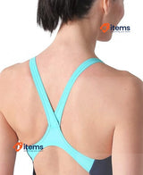Arena Women's Swimsuit V-Back Graphic Swimwear for Pool or Sea Swimming - Togs