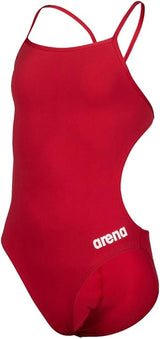 arena Solid Challenge Team Junior Girl's One-piece Swimsuit Size 8.5 Red