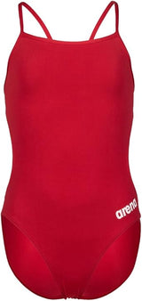 arena Solid Challenge Team Junior Girl's One-piece Swimsuit Size 8.5 Red