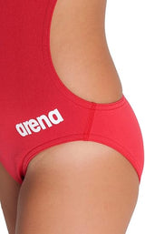 arena Solid Challenge Team Junior Girl's One-piece Swimsuit Size 8.5 Red