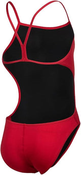 arena Solid Challenge Team Junior Girl's One-piece Swimsuit Size 8.5 Red