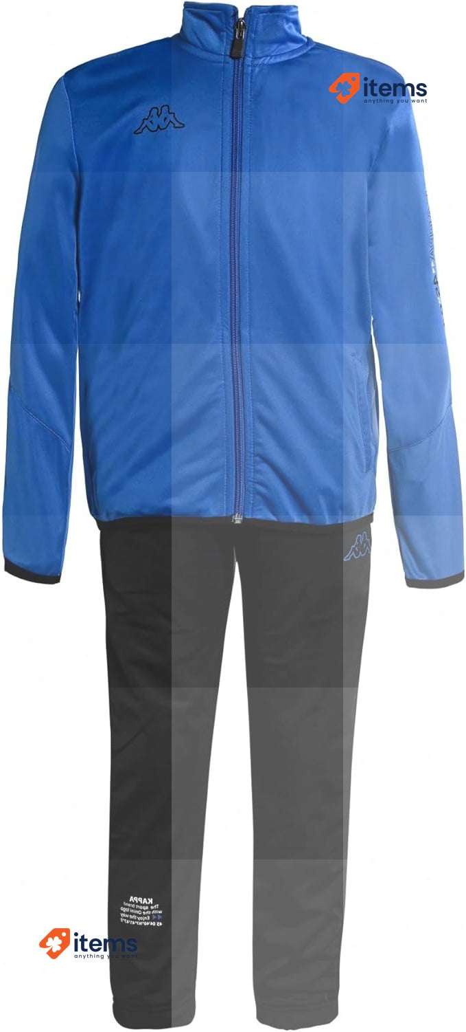 Kappa Unisex Kids Bts Bozzy Tracksuit Blue/Black For 14 Years