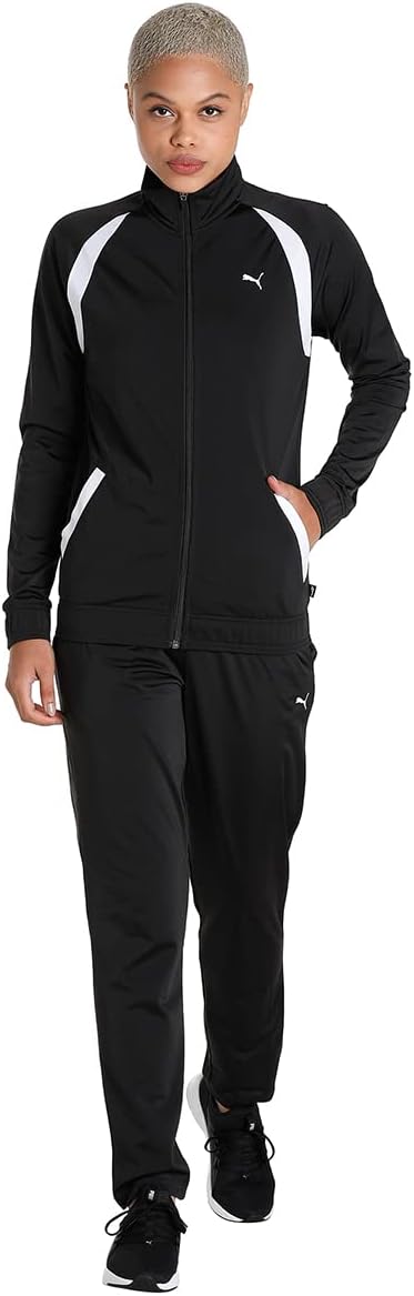 PUMA Classic Women's Jersey Suit Op Tracksuit Black XL