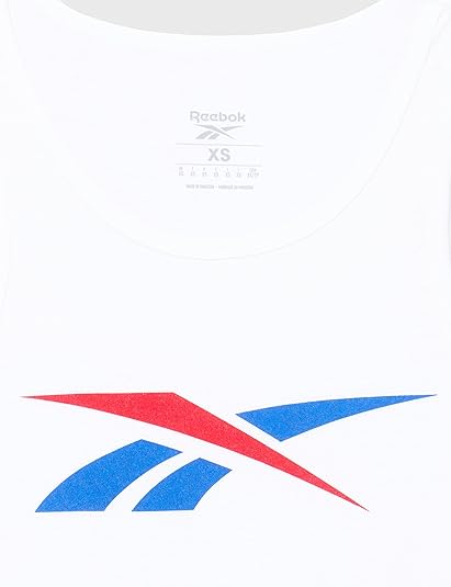 Reebok Men's Graphic Series Vector T-Shirt White/Vector Red/Vector Blue L