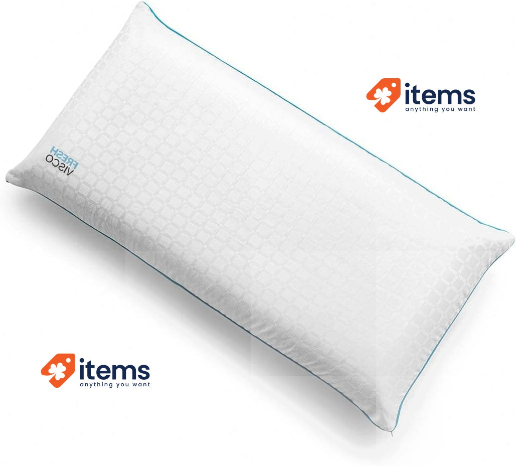 KUO Dream TecnoFresh Memory Foam Pillow Soft and Breathable, 90 cm White
