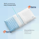 KUO Dream TecnoFresh Memory Foam Pillow Soft and Breathable, 90 cm White