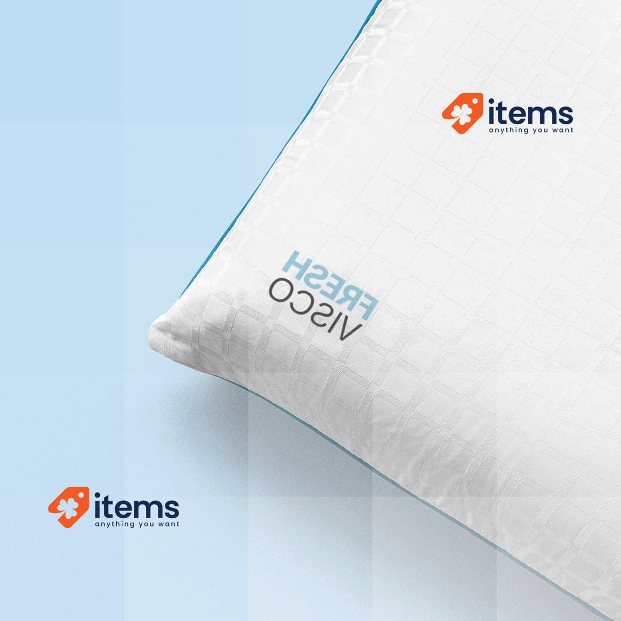 KUO Dream TecnoFresh Memory Foam Pillow Soft and Breathable, 90 cm White