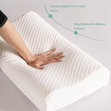 Good Nite Memory Foam Pillow Neck Support Contour 65 x 35 cm, Standard White