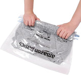 Amazon Basics Roll-Up Travel Storage Bags, Zipper, 12 Count Transparent