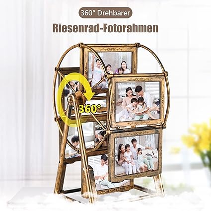 aleawol Ferris Wheel Photo Frame Bronze