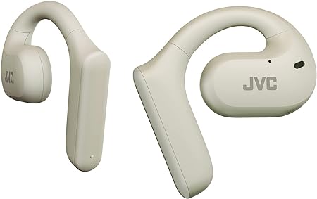 JVC Nearphones HA-NP35T-W True Wireless Earbuds, Open Ear Design White