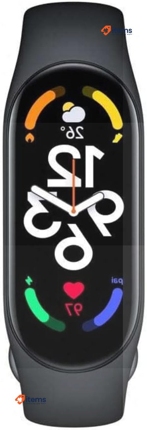 Xiaomi Mi Band 7 Activity Tracker High-Res 1.62" AMOLED Screen Black Smart