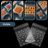 RIVIEVAL Celophan Transparent Self-adhesive Cookies Bags Plastic - 200 Pieces