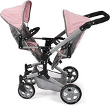 Bayer Chic 2000 - Linus Duo doll's pram, twin doll pram for children pink