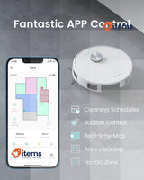 Lefant M1 Robot Vacuum Cleaner with Wiping Function Mop Robot White