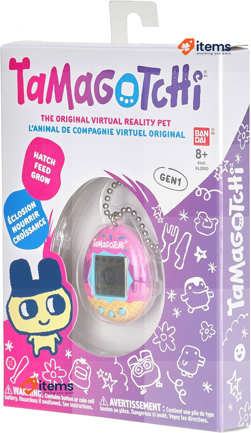 TAMAGOTCHI Original Bandai Ice Cream Toy Bandai Tamagotchi Shell Cyber 90s Kids