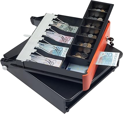 Tera Electronic cash register drawer with 1 removable coin compartment