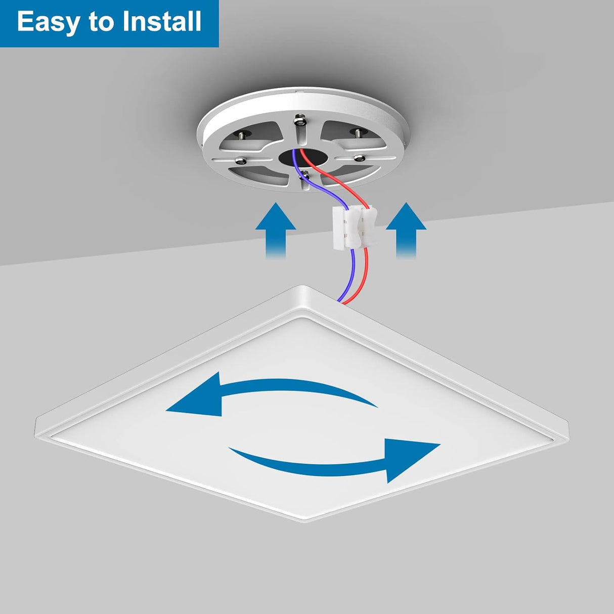 EASY EAGLE LED Ceiling Light Dimmable with Remote Control 36W