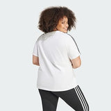 adidas Essentials Slim 3-Stripes Tee (Plus Size) T-shirt (Short Sleeve) Femme