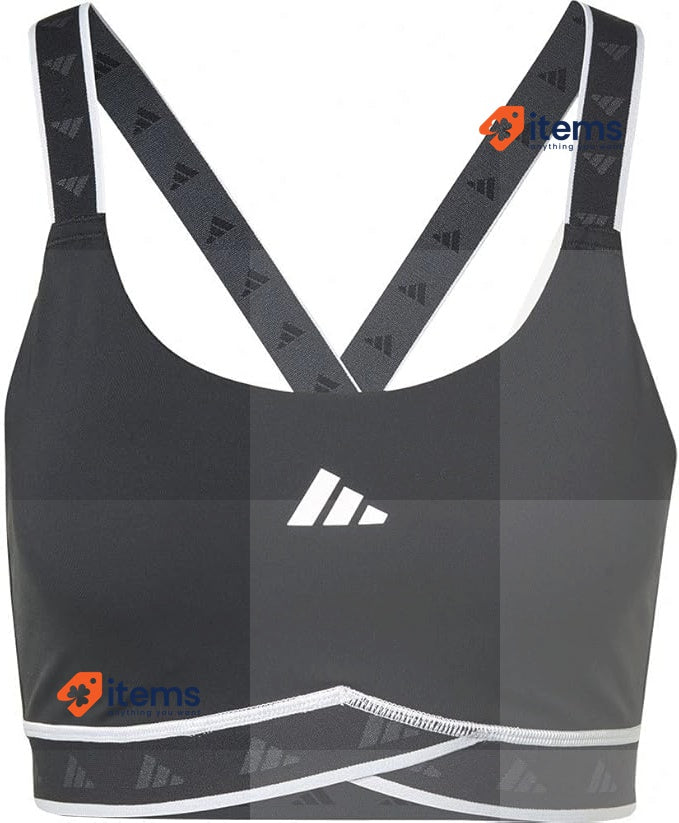 Adidas Womens Workout Bra - Medium Support Black, HN7248, MDD