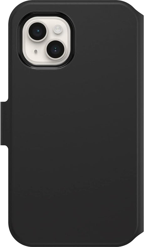 OtterBox Strada Via Protective Case for iPhone 14 Plus with Card Holder, Black