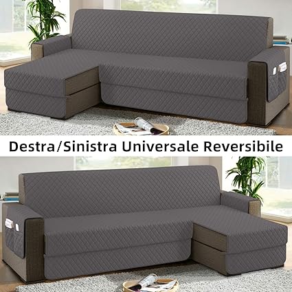 sevi's Sofa Cover L Shape 300 cm Waterproof Sofa Cover Grey