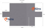 sevi's Sofa Cover L Shape 300 cm Waterproof Sofa Cover Grey Corner Reversible