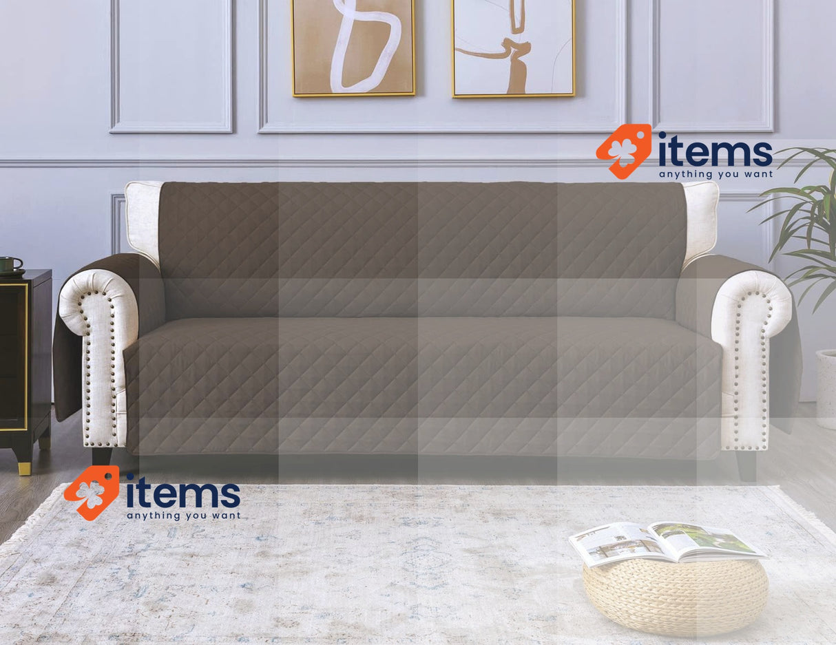 Sofa All Sofas Cover 220 Cm Brown Sevi S Seater Waterproof Scratch - Resistant