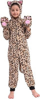 Sincere Party Fleece Cheetah Onesie Costume Halloween Leopard Costume for Kids