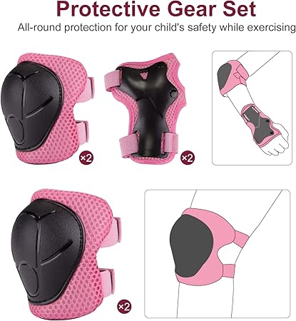 LZDMY Children s Adjustable Cycling Helmet Breathable Protection Pink