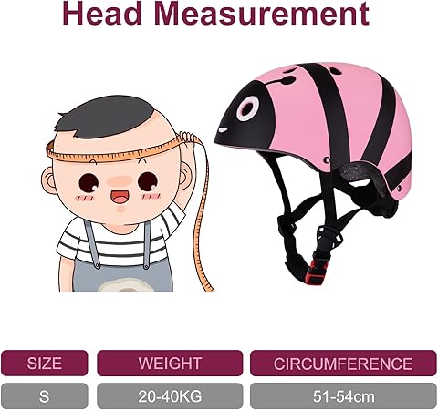 LZDMY Children s Adjustable Cycling Helmet Breathable Protection Pink