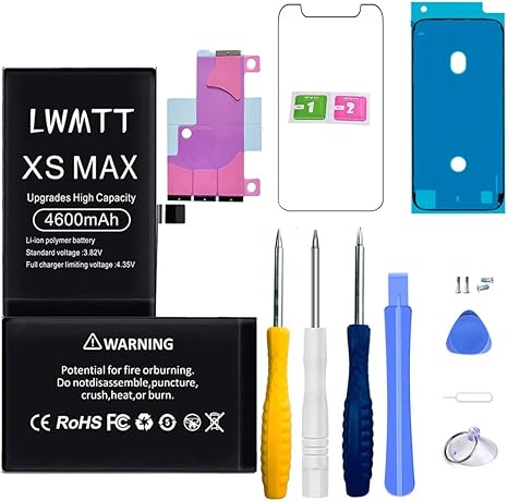 LWMTT Battery Compatible with iPhone XS Max 4600 mAh Replacement