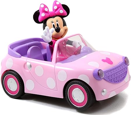 Jada Toys RC Minnie Roadster RC Car Toy Car Remote Control Car, Pink