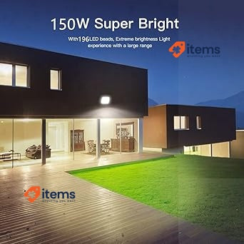 Tayire LED Focos Exterior 150W, 15000LM 3000K White Tayire 150W Spotlight Super