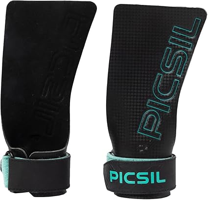 PICSIL Falcon Grips, Tough & Resistant Workout Grips Unisex Black