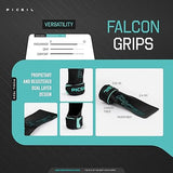 PICSIL Falcon Grips, Tough & Resistant Workout Grips Unisex Black