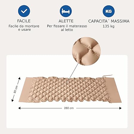 SANICO Colchón antiescaras - Inflatable bed Brown