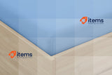 Degrees Home Collection Fiited Sheet Blue Microfiber 150 x 190 x 33 Adjustable