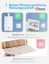 Meross WiFi Smart Thermostat for Boilers, Wall Heating Thermostat
