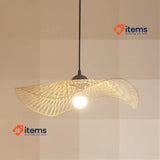OSALADI Pendant Light Boho Rattan Pendant Lamps Hand Woven Natural