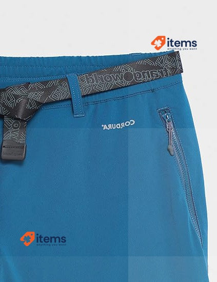 TRANGO Men's Pant Long Prote Pull On Trousers Machine Wash Blue XL Vn Clothing